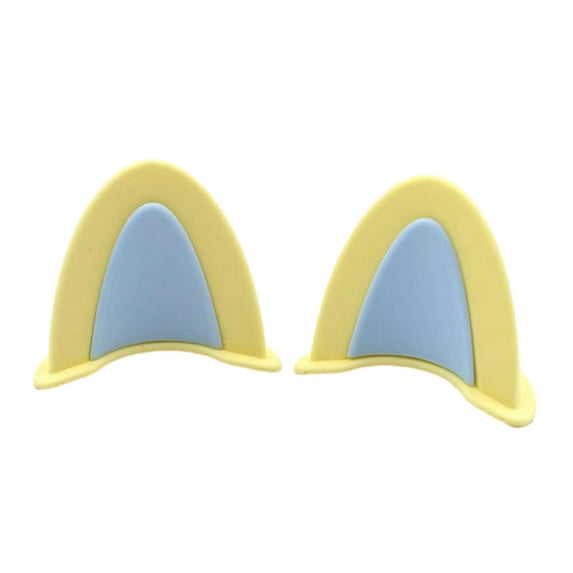 Manyache Motorcycle Helmet Ears Decorations Vibrant Color Compact Size Easy to Install Novelty Ears Adorable Helmet Accessories
