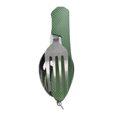 Titanium Folding Spork – Lightweight Camping Cutlery For Hiking, Backpacking & Travel
