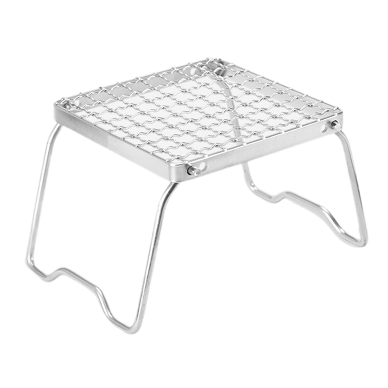 Manyache Stainless Steel Camp Stove Rack with Foldable Legs Adjustable ...