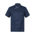 Manyakai Chef Jacket for Unisex Men Women Short Sleeve Cook Coat