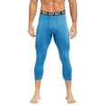 thumbnail image 1 of Manyakai Compression Pants for Men Workout Running Leggings Tights Thermal Base Layer Athletic Blue M, 1 of 7