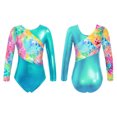 thumbnail image 1 of Manyakai Girls Gymnastics Leotards Ballet Dance Leotards Long Sleeve Tank Unitard One Piece Jumpsuit Colorful Tie Dye 12, 1 of 8