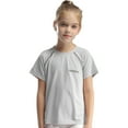 thumbnail image 1 of Manyakai Kids Girls Boys Dry Fit Sports T-Shirts Athletic Shirts Short Sleeve Activewear Tees Tops Gray 140, 1 of 6