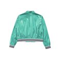 thumbnail image 1 of Manyakai Kids Girls Shiny Metallic Jackets Boys Long Sleeve Motorcycle Coats Outerwear Hip Hop Jazz Blue Green 8, 1 of 9