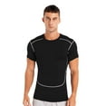 thumbnail image 1 of Manyakai Men's Rash Guard Short Sleeves UPF 50+ UV Sun Protection Quick Drying Compression Swim Black M, 1 of 5