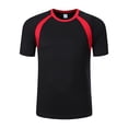 thumbnail image 1 of Manyakai Men's UPF50+ UV Protection Rash Guard Stretchy Summer Swimming Tops Active Sport Casual Black L, 1 of 7