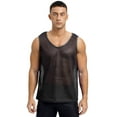 thumbnail image 1 of Manyakai Mens Mesh Training Vest Pinnies Team Basic Soccer Jerseys Sleeveless Tank Top for Basketball Black L, 1 of 6