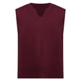 thumbnail image 1 of Manyakai Mens Sleeveless Tank Tops Undershirt Ribbed Knit Gym Workout Muscle Tees Shirt Performance Burgundy XL, 1 of 6