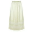 thumbnail image 1 of Manyakai Skirt Slip for Women Half Slip Dress Extender Midi Underskirt Floral Lace Smooth Skirt for Ivory 3XL, 1 of 7