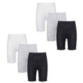 thumbnail image 1 of Manyakai Toddler Girls 6 Pack Dance Shorts Bike Shorts Solid Elastic Waist Ruffle Gymnastics Type A 100, 1 of 7