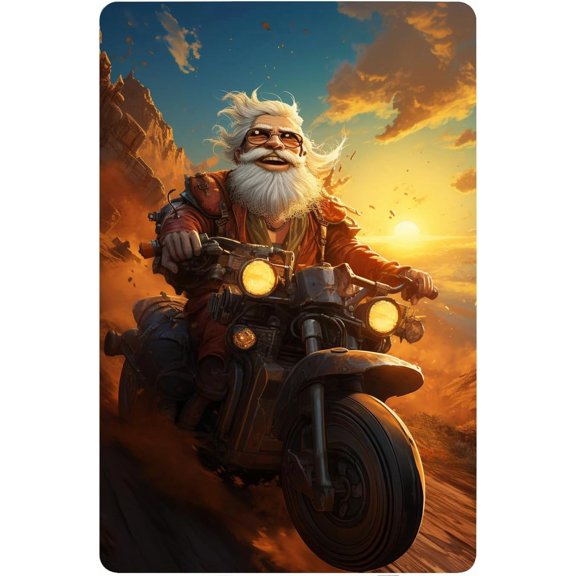 Manyige Old Man Driving an Old Motorcycle Sign i Funny Tin Sign tn Bar Pub Diner Cafe Wall Decor Home Decor Art Poster Retro Vintage 8x12 Inches