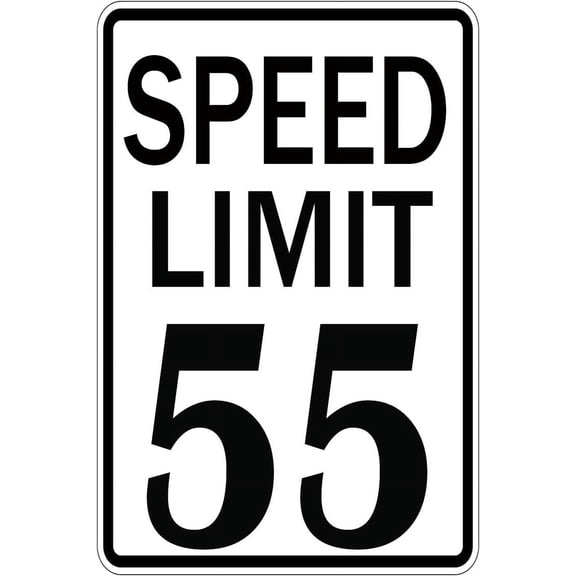 Manyige Speed Limit 55 Signs Speed Limit Sign 55th Birthday Gift Speed Limit 55 Birthday Party Decorations Road Street Metal Signs 8x12 Inch