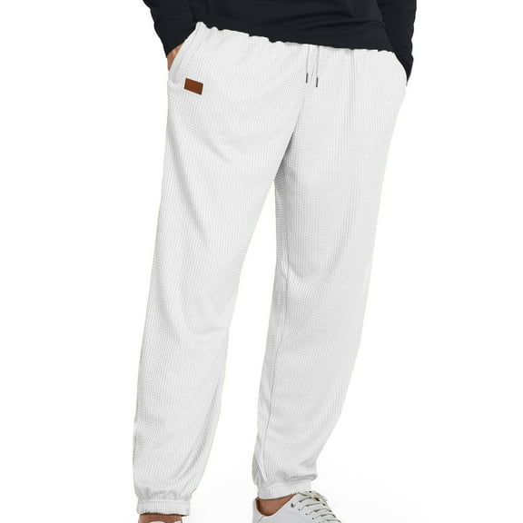 Manyulin Mens Casual Joggers Sweatpants for Running or Athletic Activities Fall Trendy Loose Fit Gym Workout Pants