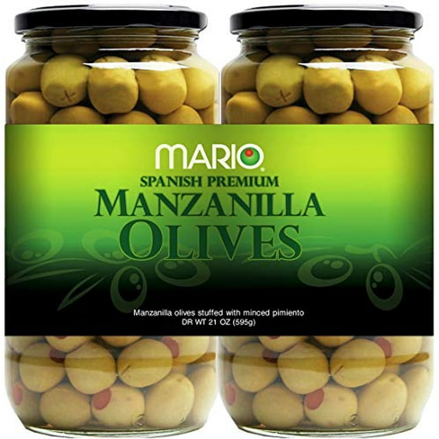 Manzanilla Spanish Olives - 2/21 oz. jars - Walmart.com