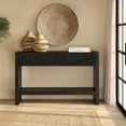 thumbnail image 1 of Evelyn&Zoe Modern/Contemporary 48" Wide Black Veneer Console Table, 1 of 5