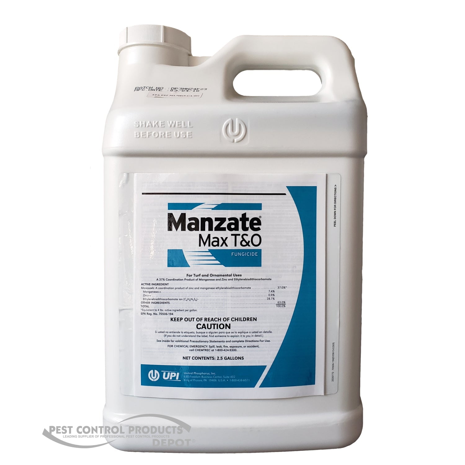 Manzate Max Fungicide 2.5 Gallon Manzate Max Fungicide 2.5 Gallon