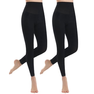 Manzi 2 Pairs Footless Tights for Women Ballet Dance Tights 40D Semi Opaque Pantyhose