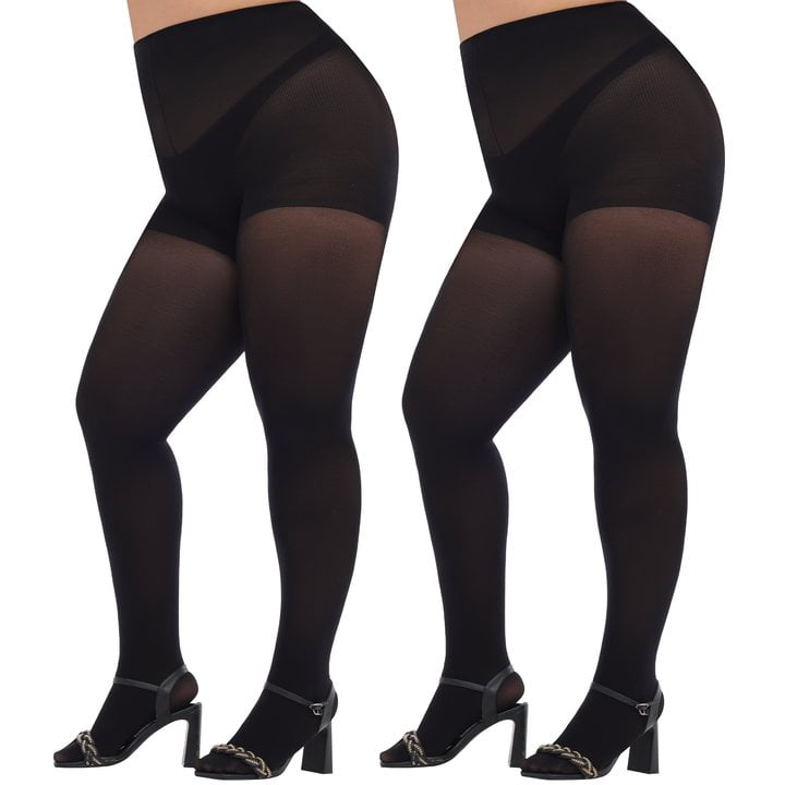 Plus size opaque stockings hotsell