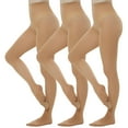 thumbnail image 1 of Manzi 3 Pairs Dance Tights for Women Convertible Ballet Tights Opaque Tights, 1 of 7