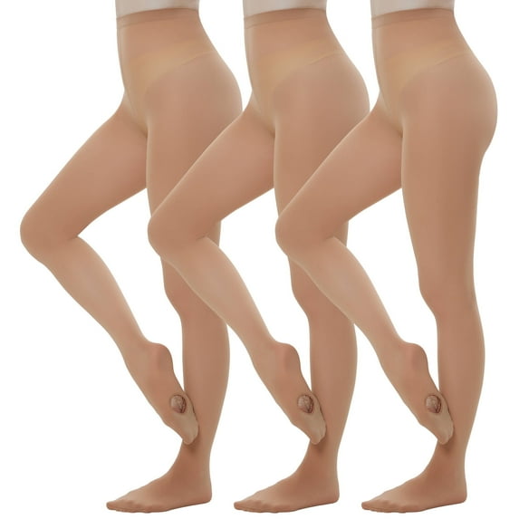 Manzi 3 Pairs Dance Tights for Women Convertible Ballet Tights Opaque Tights