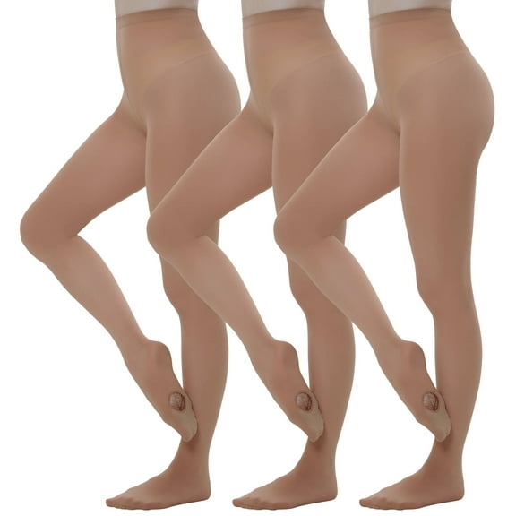 Manzi 3 Pairs Dance Tights for Women Convertible Ballet Tights Opaque Tights