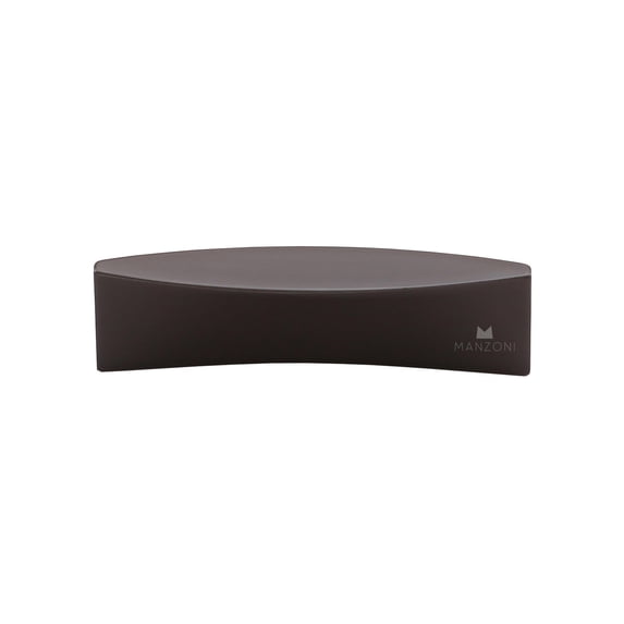 Manzoni MC2796-096-FBN Leaf 3-3/4" Center To Center Zamac Rectangular Cabinet Pull From