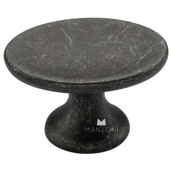 Manzoni MG0799-000-VBI Mystic 1-5/8" Mushroom Concave Oval Capri Cabinet Knob - Vintage