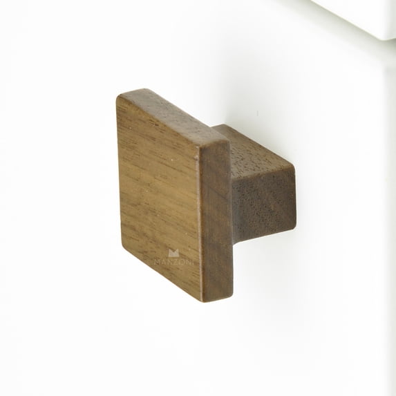 Manzoni Mn4428-035 Designer Wood 1-3/8" Square Cabinet Knob - Wood