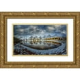 thumbnail image 1 of Mao, Dianne 18x12 Gold Ornate Wood Framed with Double Matting Museum Art Print Titled - Ring Of Ten Peaks, 1 of 4
