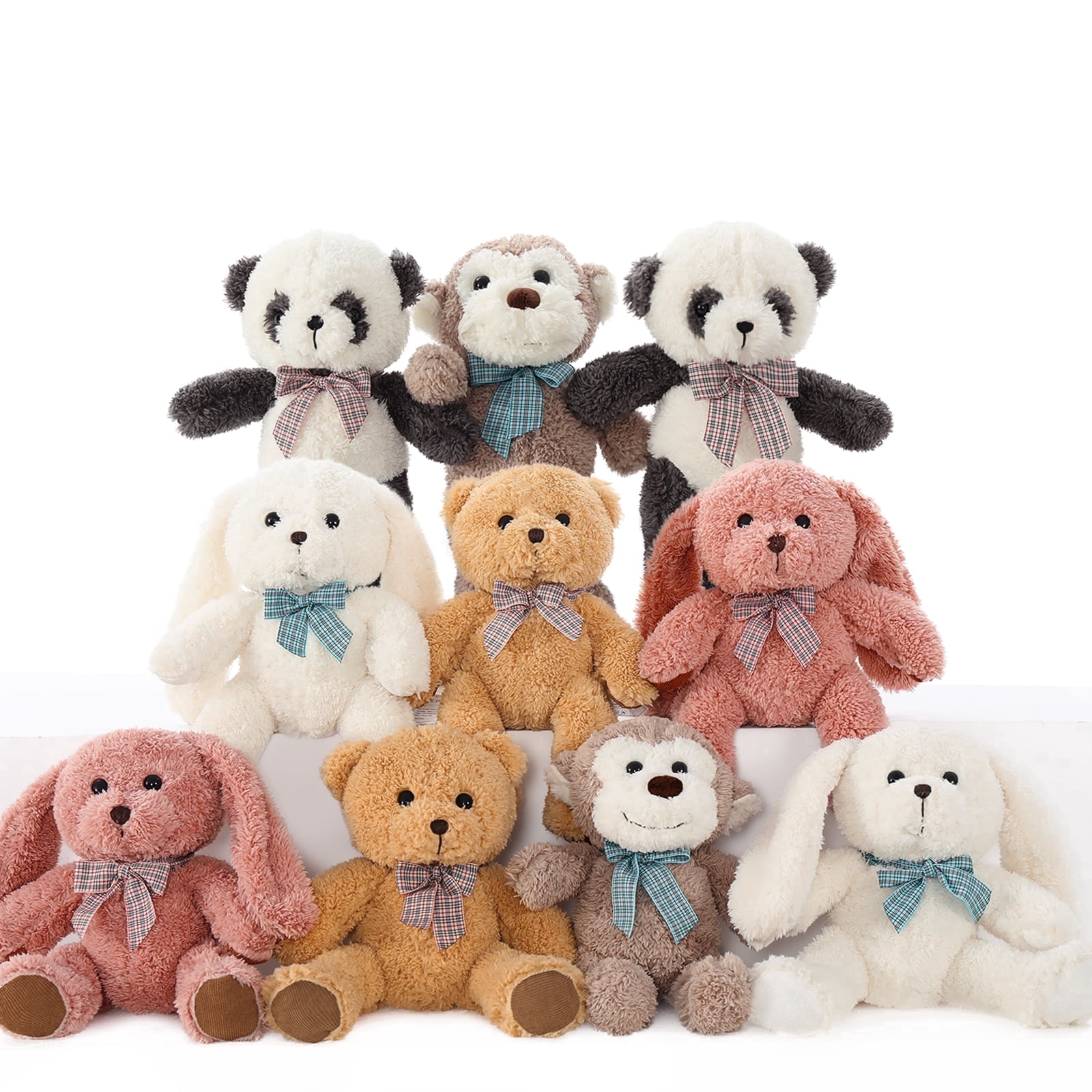 10pcs Bear/Monkey/Panda/Rabbit