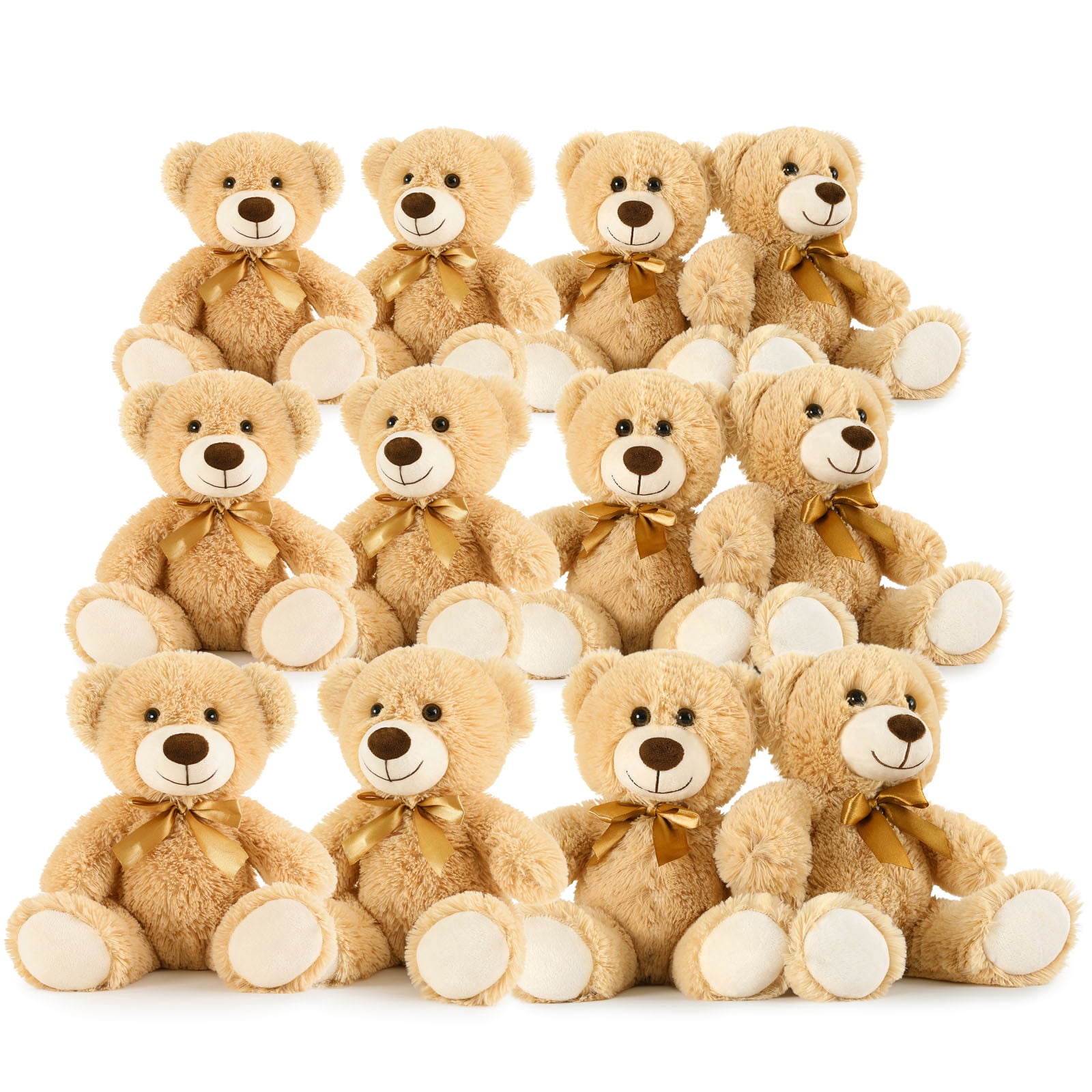 MaoGoLan 12 Packs Teddy Bear 14" Bulk Stuffed Animals Baby Shower Plush Toy