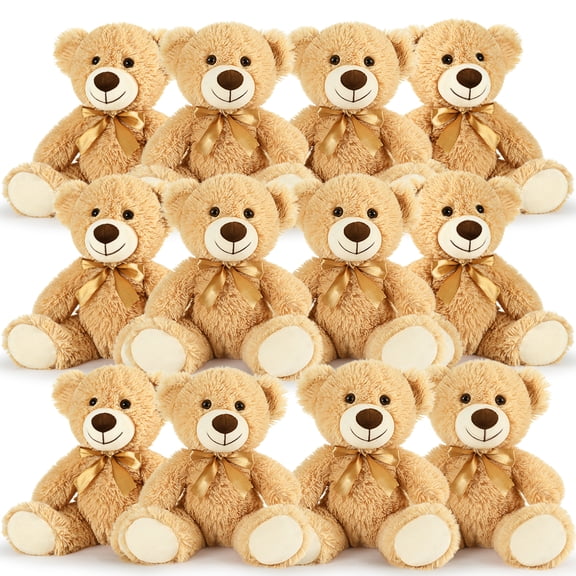 MaoGoLan 12 Packs Teddy Bear 14" Bulk Stuffed Animals Baby Shower Plush Toy