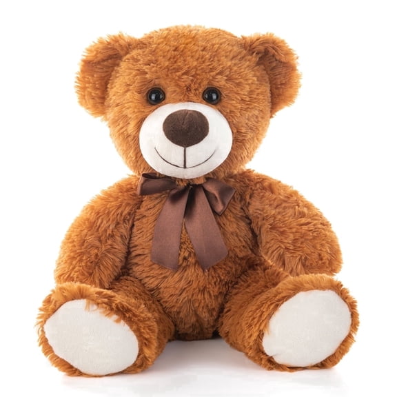 MaoGoLan 13'' Cute Teddy Bear Stuffed Animal Dark Brown Bear Plush Toy