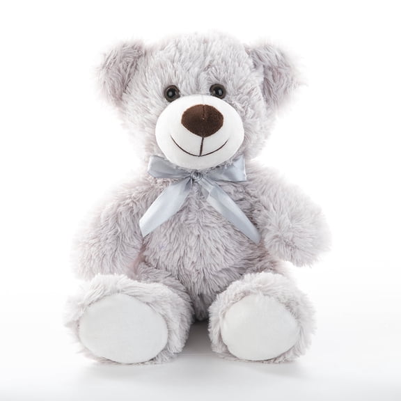 MaoGoLan 13'' Cute Teddy Bear Stuffed Animal Ligth Gray Bear Plush Toy
