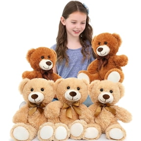 MaoGoLan 14" 5 Packs Teddy Bear 2 Colors Cute Bulk Stuffed Animals