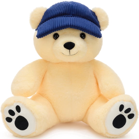 MaoGoLan 18'' Teddy Bear Stuffed Animal Stuffed Bear with Baseball Cap Bear Plush Toy