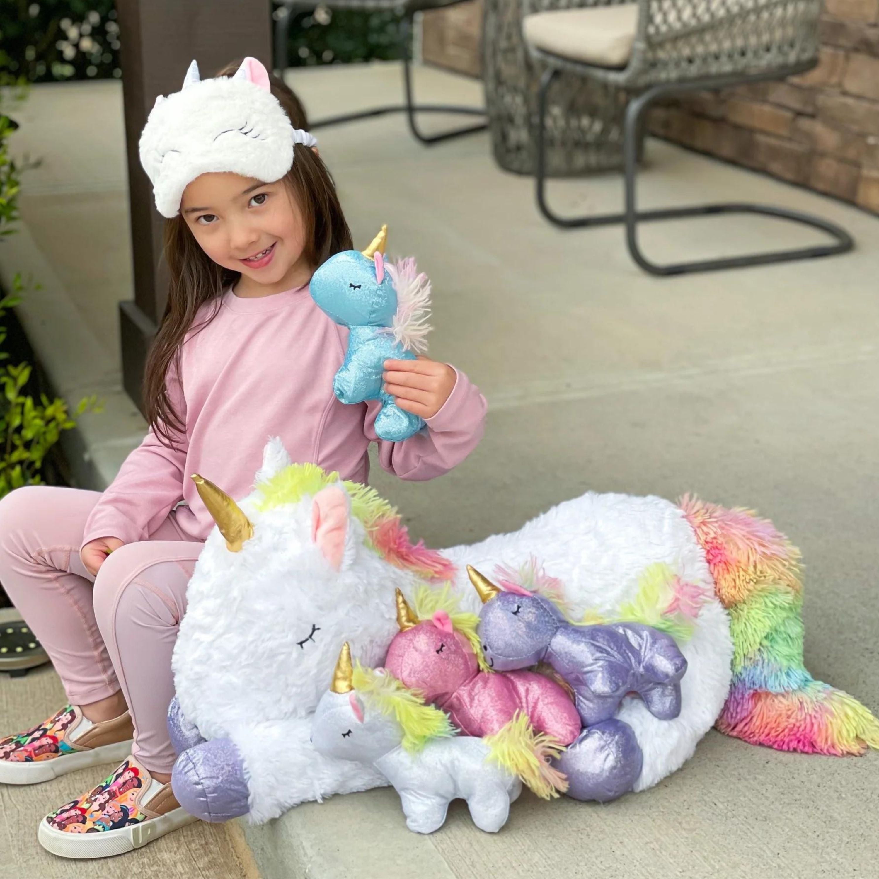 Stuffed unicorn sales with babies