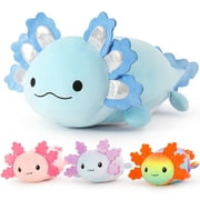 MaoGoLan 23.5" Giant Axolotl Stuffed Animals with 3 Babies Inside Large Axolotl Plush Toy
