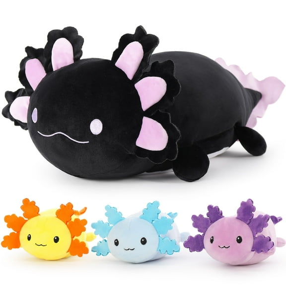 MaoGoLan 23.5" Giant Axolotl Stuffed Animals with 3 Babies Inside Large Axolotl Plush Toy