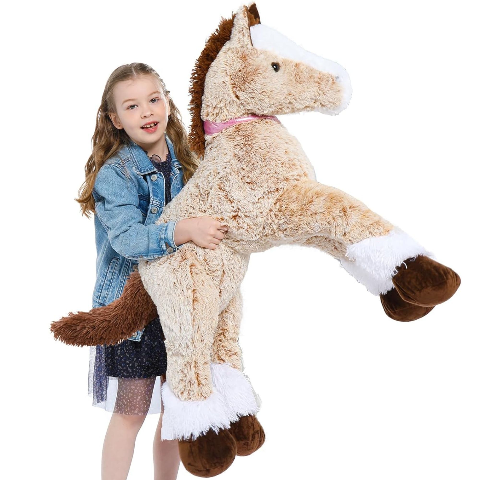 Hansa Wildfire Black Horse Plush Toy