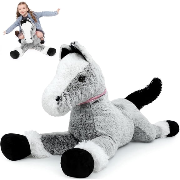 MaoGoLan 35" Giant Horse Stuffed Animal Large Stuffed Horse Plush Toy