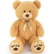 MaoGoLan 36" Large Teddy Bear Stuffed Animal with Footprint Giant Bear Plush Toy