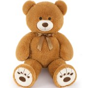MaoGoLan 36" Large Teddy Bear Stuffed Animal with Footprint Giant Bear Plush Toy