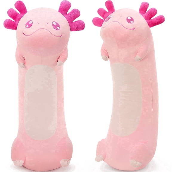 MaoGoLan 39'' Giant Axolotl Stuffed Animal Pink Soft Axolotl Pillow Plush Toy