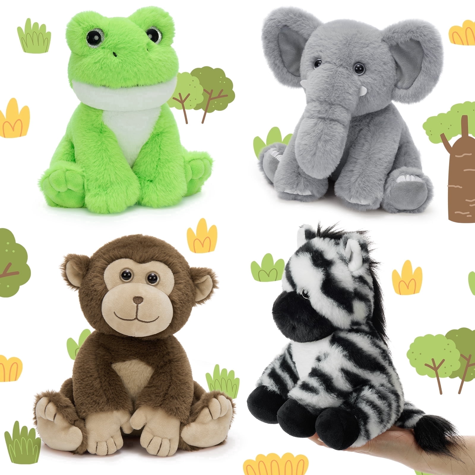 Monkey/Frog/Elephant/Zebra