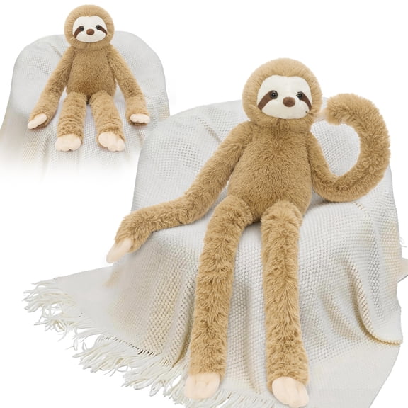 MaoGoLan 43" Giant Stretchy Sloth Stuffed Animal Stretchy Weighted Long Leg Sloth Plush Toy