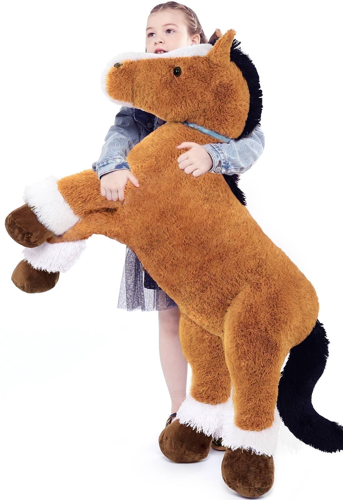 Caballo gigante de peluche MaoGoLan, 47 pulgadas