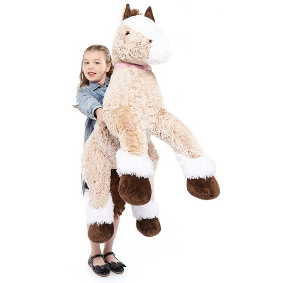 MaoGoLan 47" Giant Horse Stuffed Animal Large Stuffed Horse Plush Toy