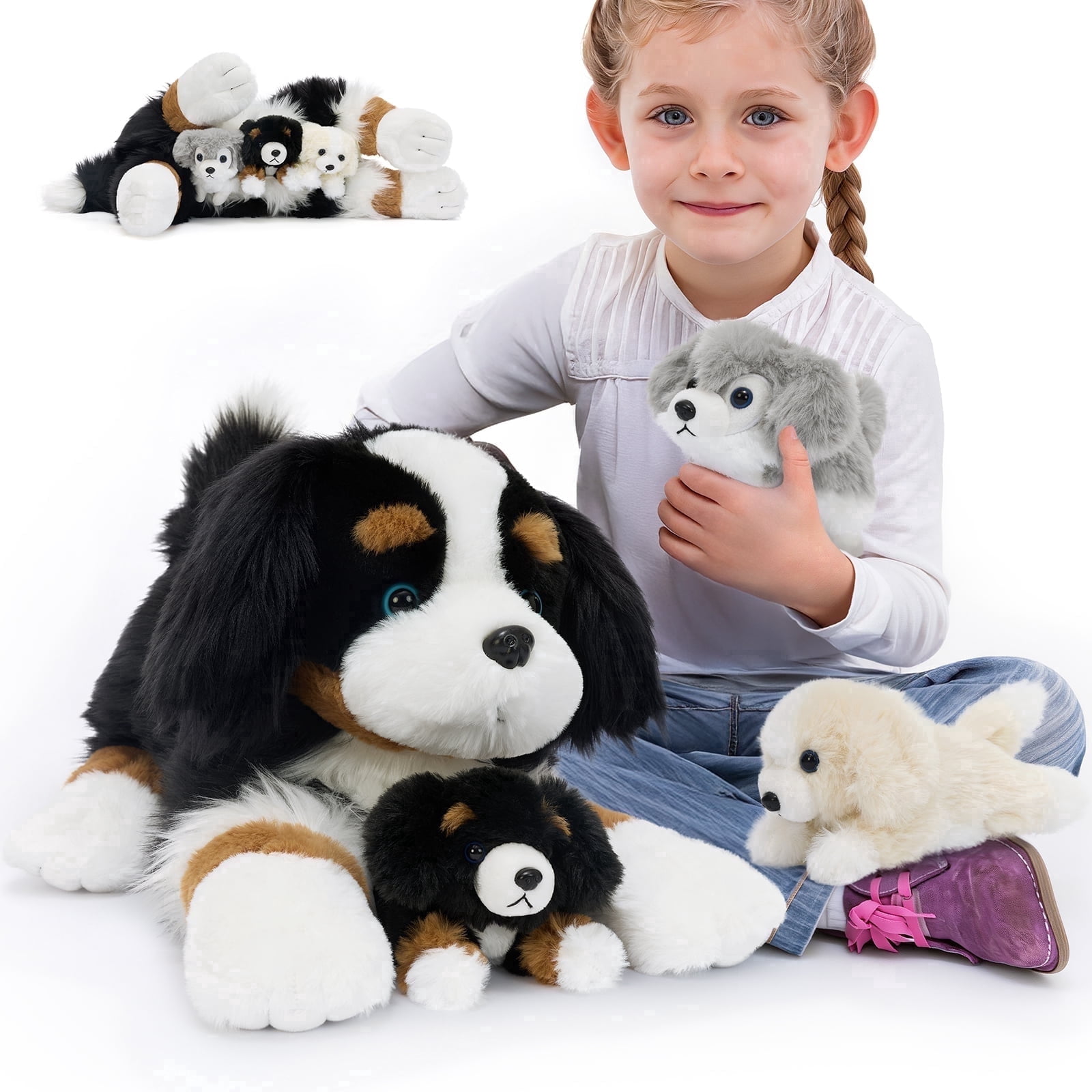 Bernese Mountain-4 PCS Black