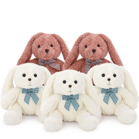 MaoGoLan 5-Packs Bunny Plush 12.5" Soft Stuffed Rabbits Plush Toy